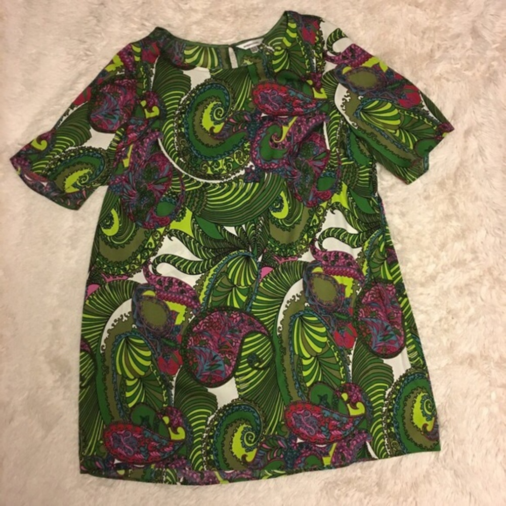 Anna Scholz silk and elastane paisley tunic dress